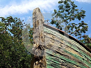 Old boat in Little Rock Zoo