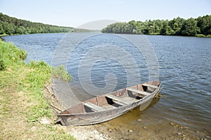 The Old Boat In Neman River