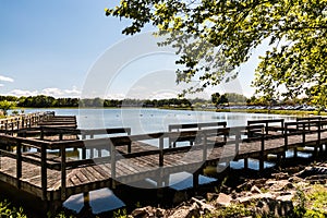 Old Boat Rental Dock at Mount Trashmore in Virginia Beach