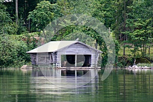 Old Boathouse by the Lake