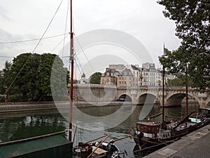 Old Boats on Seine, Paris