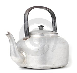 Old Boiler Pot in White background