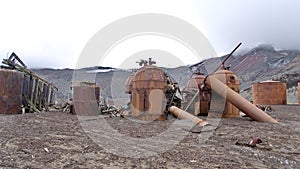 Old boilers in Antarctica