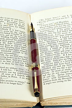 Old book & pen