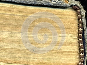 Old book. Sheets of an old book. Macro