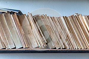 Old book on shelf