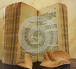 old book on table 2020