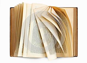 Old Book with Turning the Pages