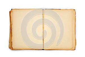 Old book on the white background