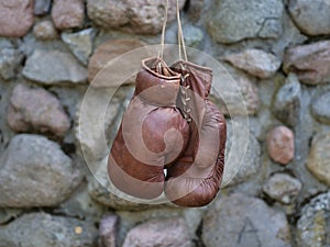 Old boxing gloves