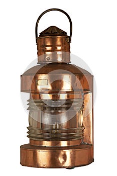 Old brassy lantern