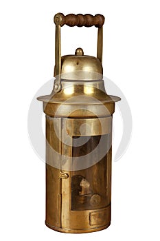 Old brassy lantern