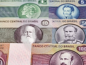 Old Brazilian Cruzeiros a business background