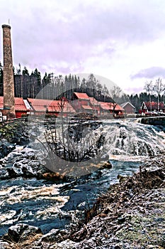 Old brick buildings foundry