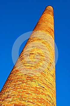 An old brick chimney