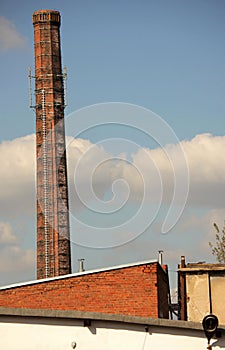 Old brick chimney