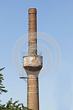 Old brick chimney