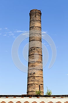 an old brick chimney photo