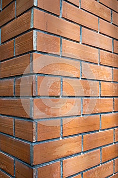 Old brick conner wall background