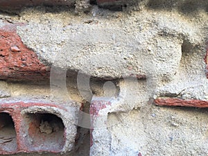 Old Brick cover with ciment