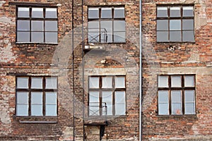 Old brick facade