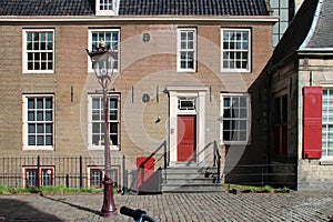 old brick house in amsterdam in (netherlands)