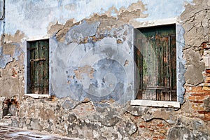 Old Brick and Plaster Wall