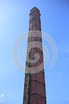 Old brick smokestack