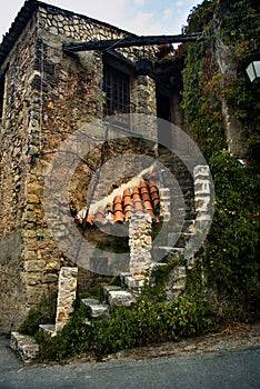 Old brick and stone house