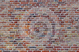 Old brick texture English brick bond pattern.	English brick bond pattern.