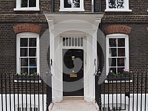 Old brick townhouse, London