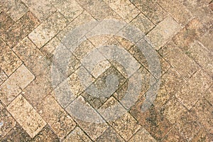 Old brick walkway texture background