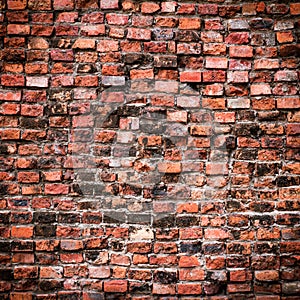 Old brick wall for background