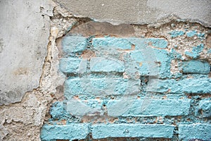 Old brick on the wall for background