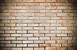 Old brick wall background.