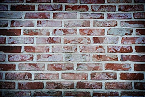 Old brick wall background.