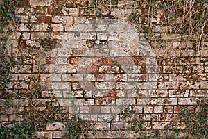 Old brick wall background