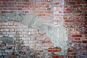 Old brick wall in background image.