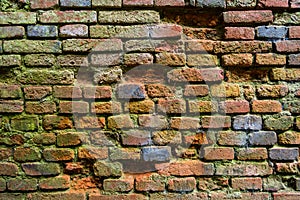 Old brick wall in a background image