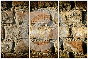 Old brick wall in a background image, good for web site or mobile devices