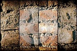 Old brick wall in a background image, good for web site or mobile devices photo