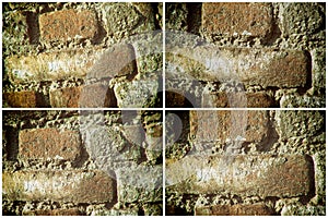 Old brick wall in a background image, good for web site or mobile devices photo