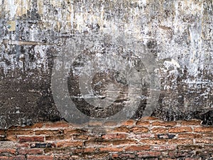 Old brick wall background using