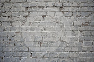 Old brick wall background, vintage texture of light brickwork