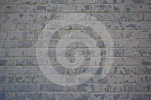 Old brick wall background, vintage texture of light brickwork