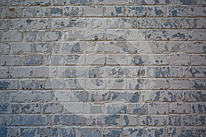 Old brick wall background, vintage texture of light brickwork