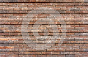 Old brick wall. Brickwork from an old brick in a rustic style. The structure and pattern of the destroyed stone wall