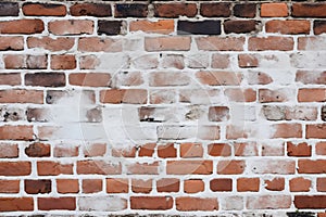 old brick wall brown color for background or texture