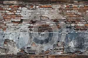 old brick wall brown color for background or texture