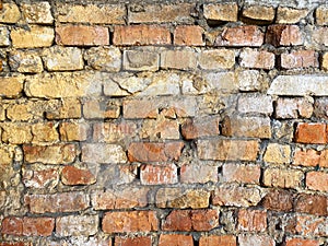 Old brick wall. Grunge background. Bric. Rustic style photo